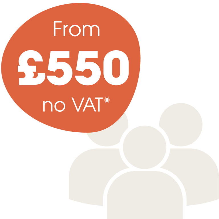 From £550 no VAT*